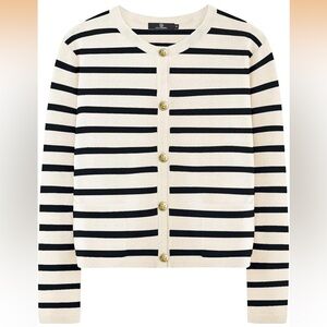 Striped Black and White Women's Sweater